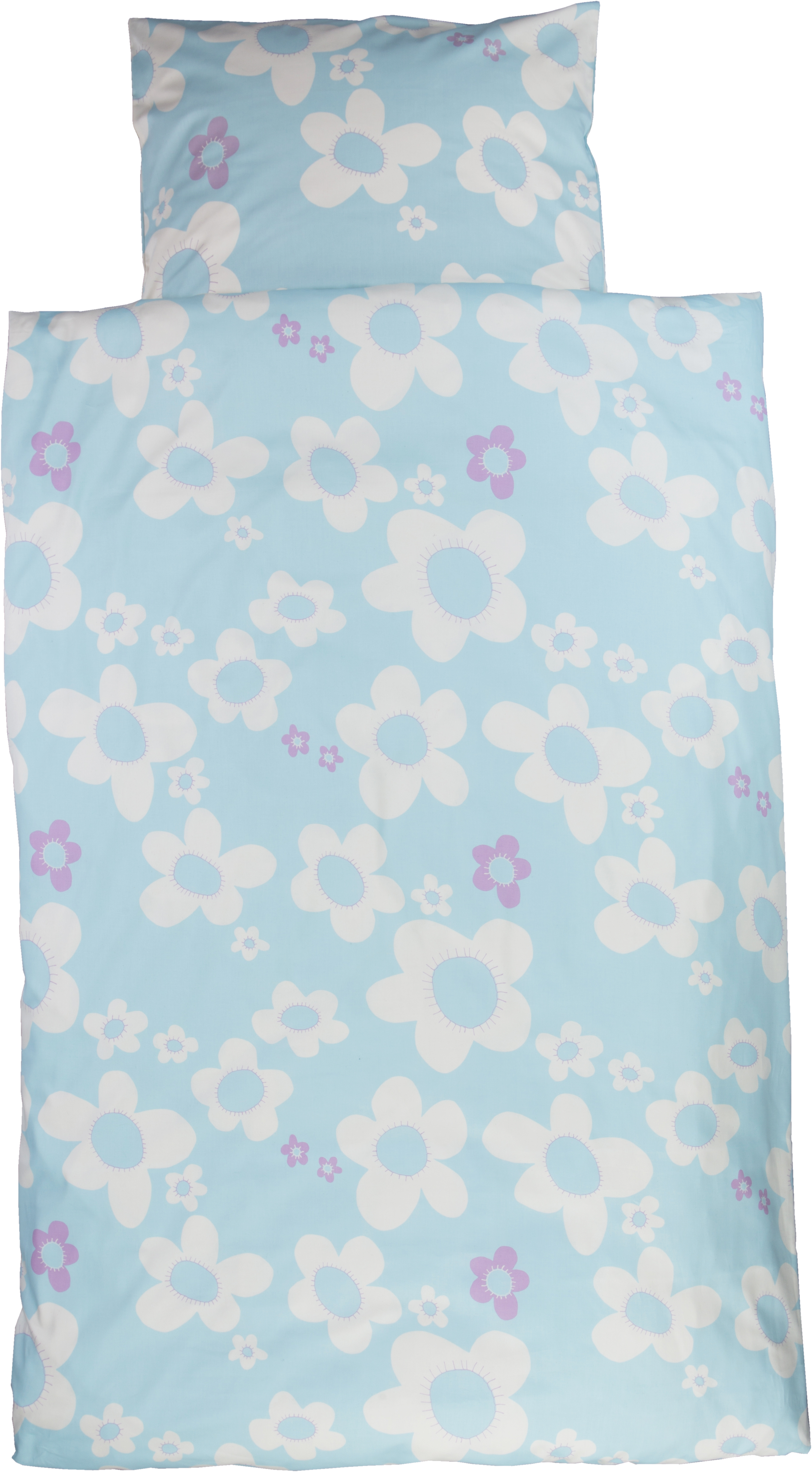 blume blau Bettwäsche